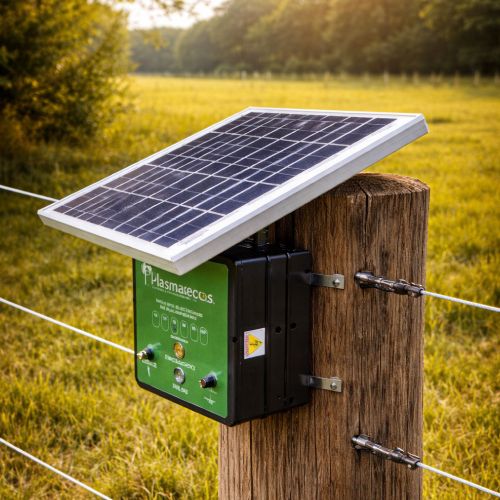 Impulsor Solar para Cerca Eléctrica 30 km Plasmecol (Kit Integrado) | Agrosamario 2