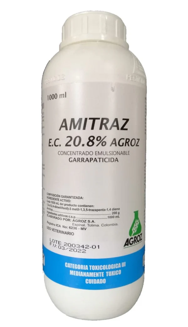 Amitraz Garrapaticida (20Ml - 100Ml - 500 - 1L) | Agrosamario  7