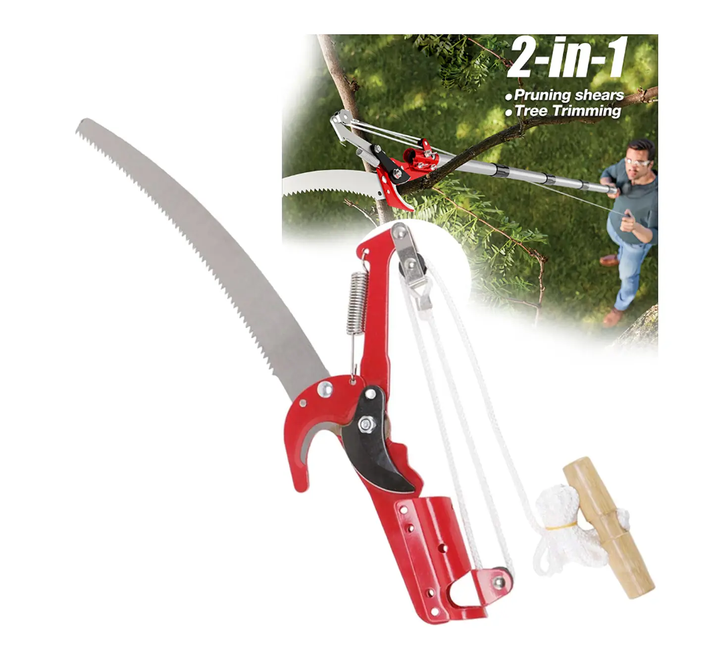 Cortarramas de Altura Bellota Pro (Tijera + Serrucho) - Agrosamario 4