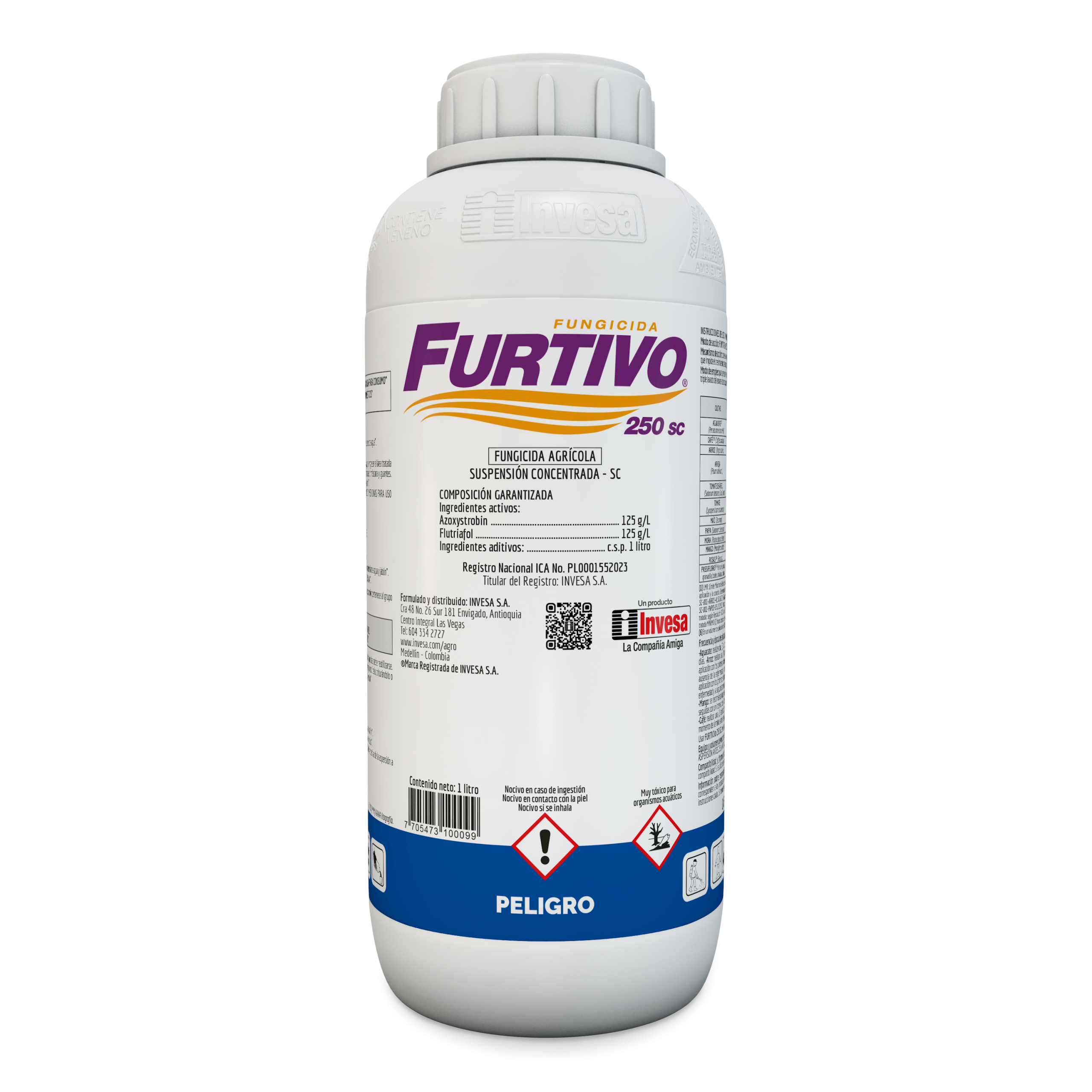Furtivo 250 SC Invesa -  (roya- Antracnosis en cafe) | 250ml -1 Litro | Agrosamario 1