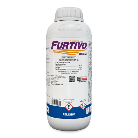 Furtivo 250 SC Invesa -  (roya- Antracnosis en cafe) | 250ml -1 Litro | Agrosamario