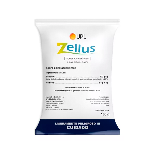 Zellus Benomyl 500 WP - Fungicida Sistémico de Amplio Espectro | 1 Kilo | Agrosamario 1