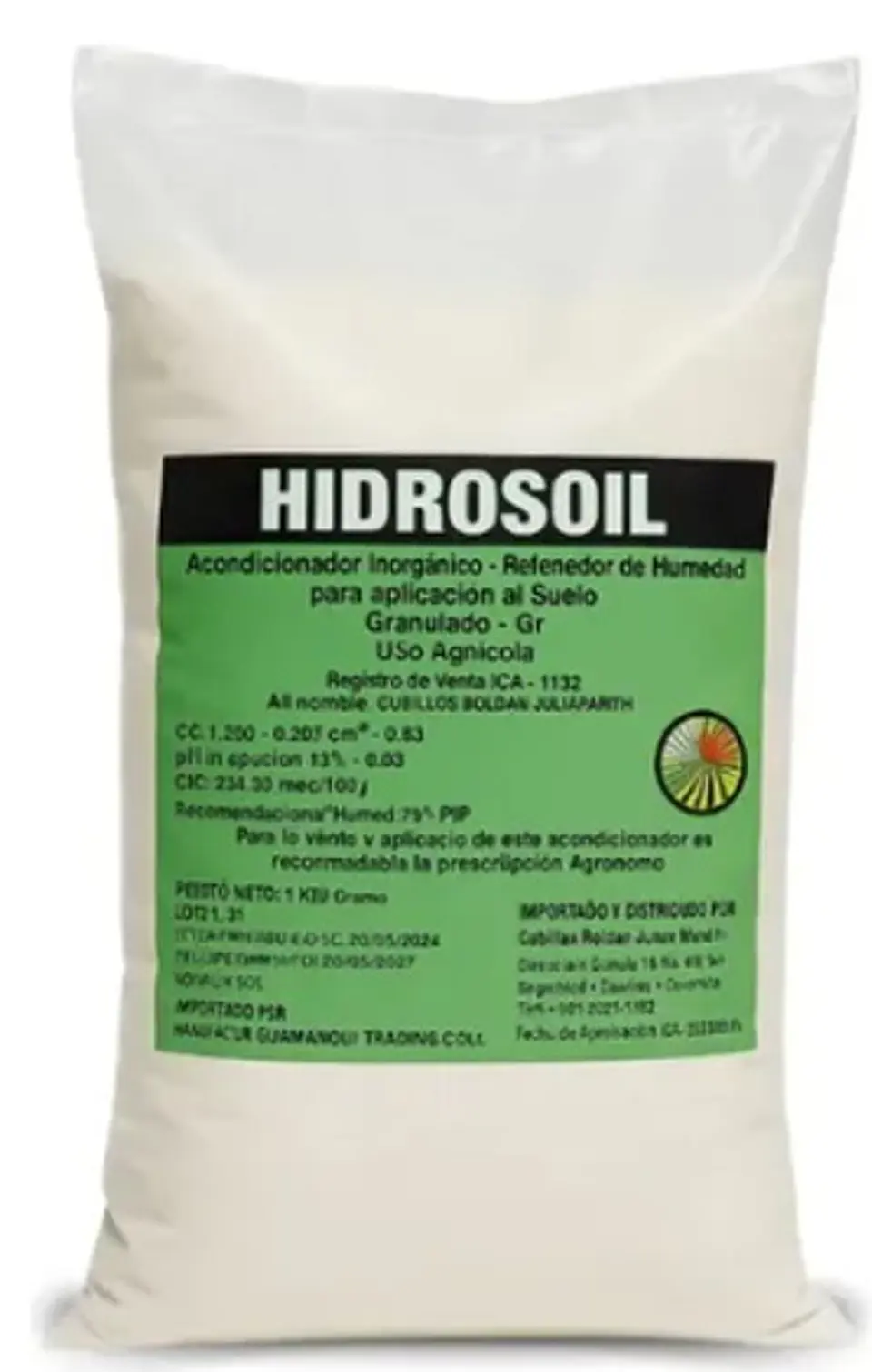 Hidrosoil    1kg: Hidroretenedor de Humedad Agrícola  Agrosamario  1