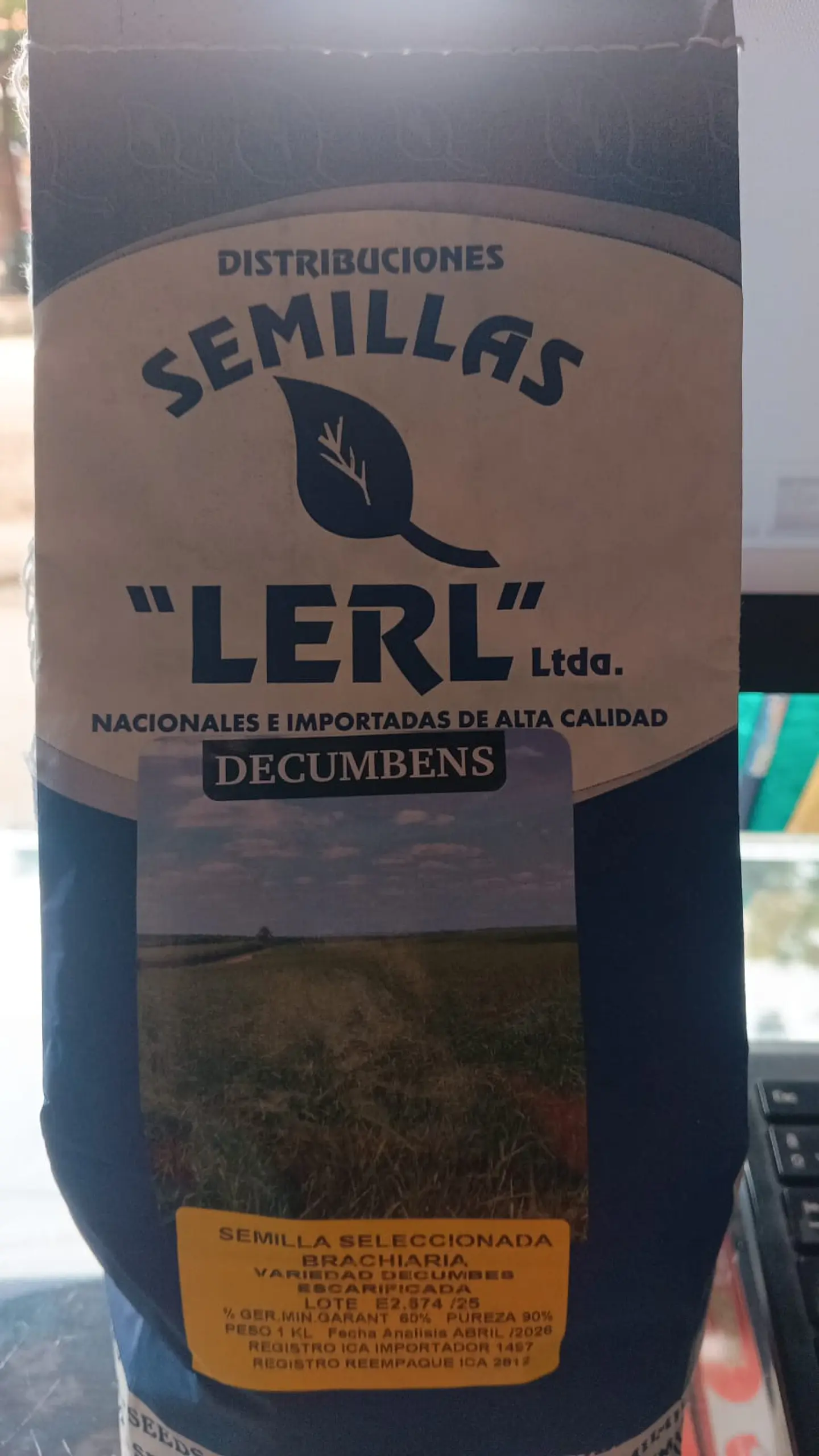 Semilla de Pasto  LERL  Brachiaria Decumbens Escarificada - Agrosamario 1