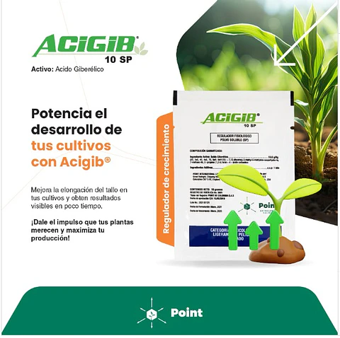 ACIGIB 10 SP (10 Gramos) – Hormona de crecimiento Alto Rendimiento Agrosamario 