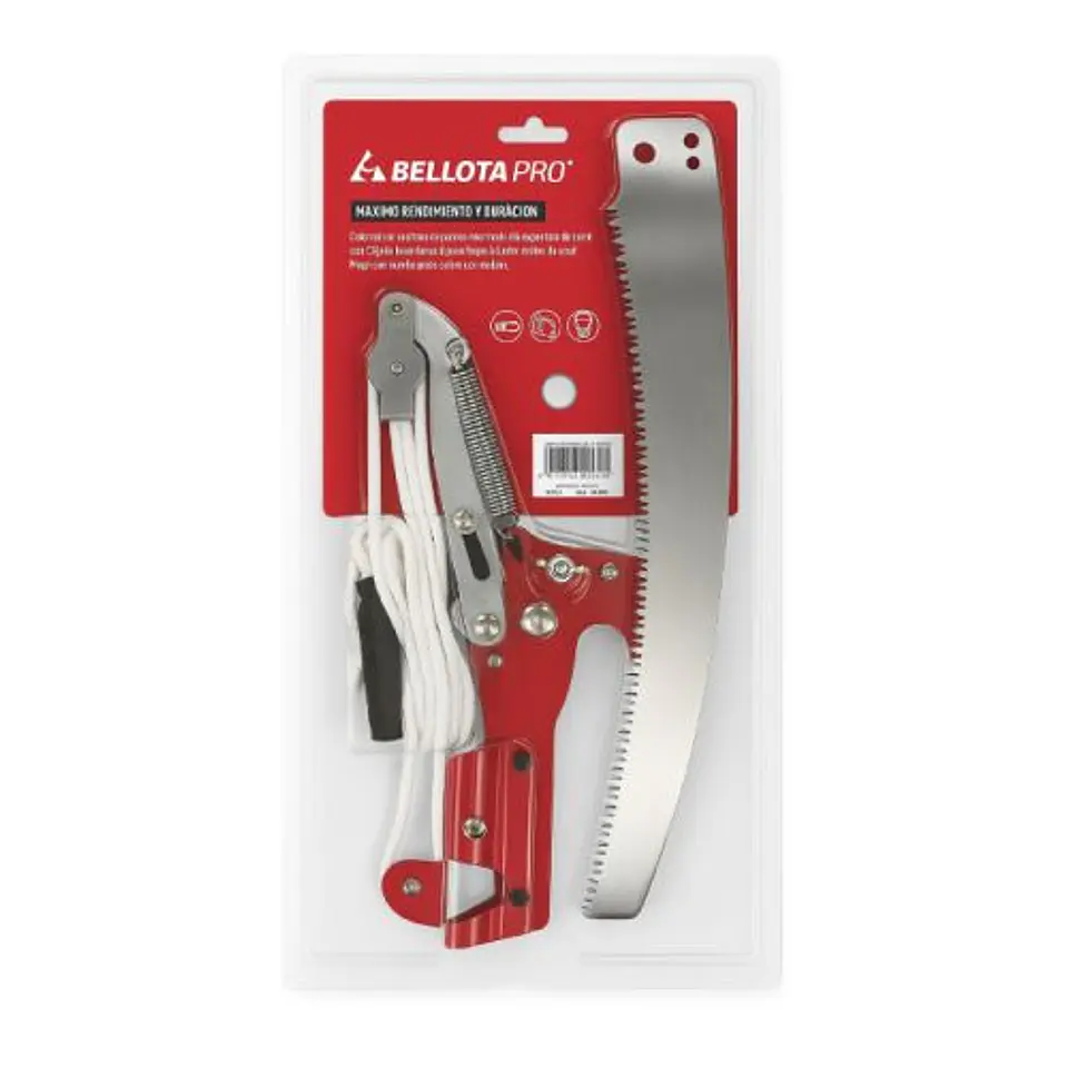 Tijera de Poda de Altura Bellota Pro - Cortarramas con Serrucho. Agrosamario  3