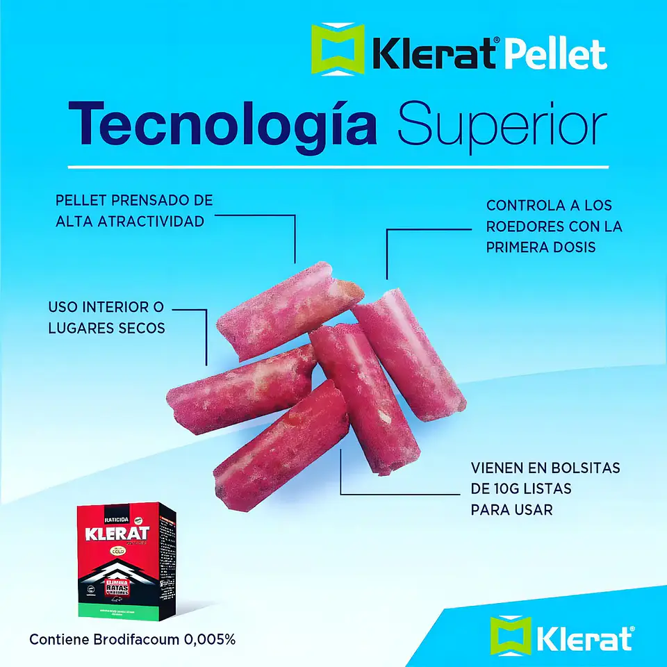 Kit Exterminador Ratas  Roedores: Klerat + Guayaquil + Sicario x 3  5