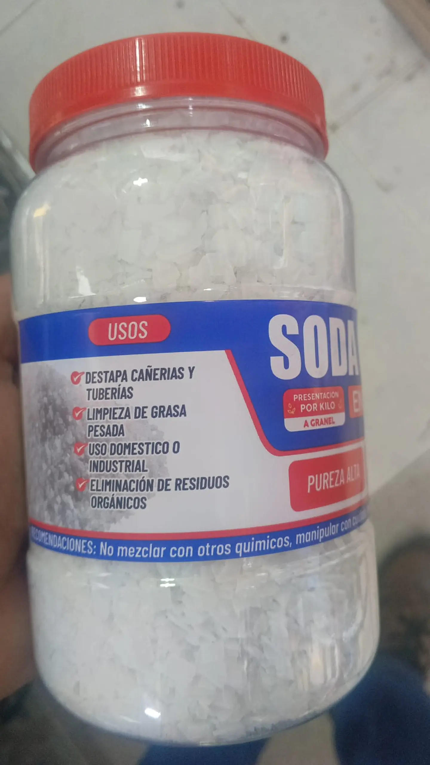 Soda Cáustica En Escamas X 1kg - Alta Pureza Multiuso  Agrosamario  4