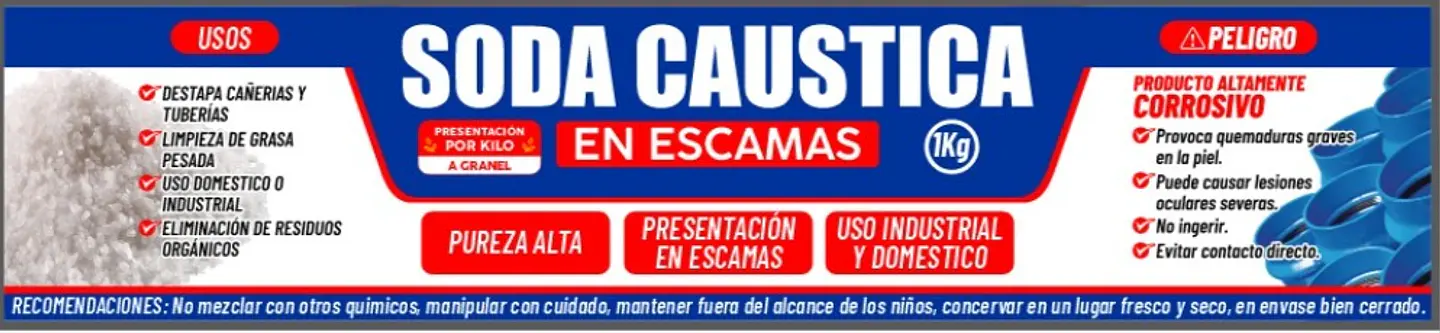 Soda Cáustica En Escamas X 1kg - Alta Pureza Multiuso  Agrosamario  6
