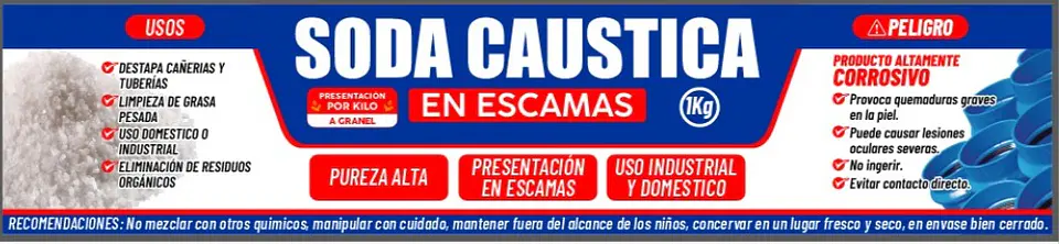 Soda Cáustica En Escamas X 1kg - Alta Pureza Multiuso  Agrosamario  6