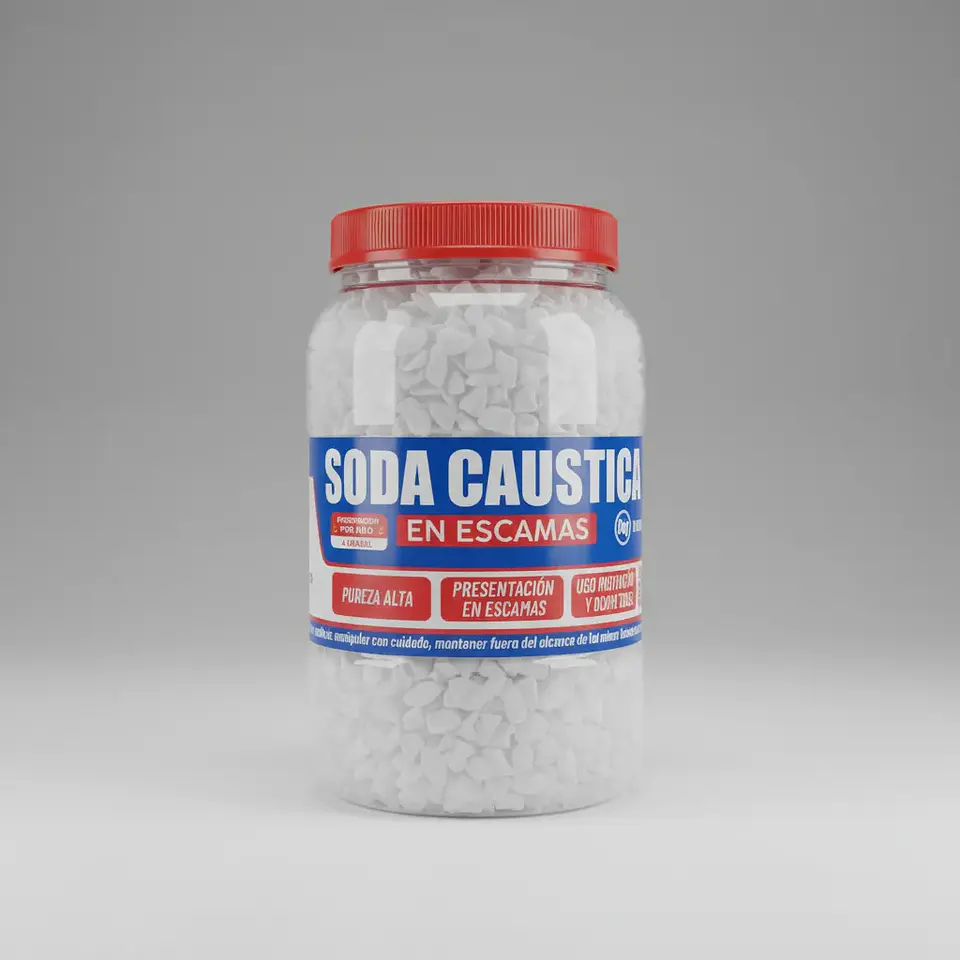 Soda Cáustica En Escamas X 1kg - Alta Pureza Multiuso  Agrosamario  1