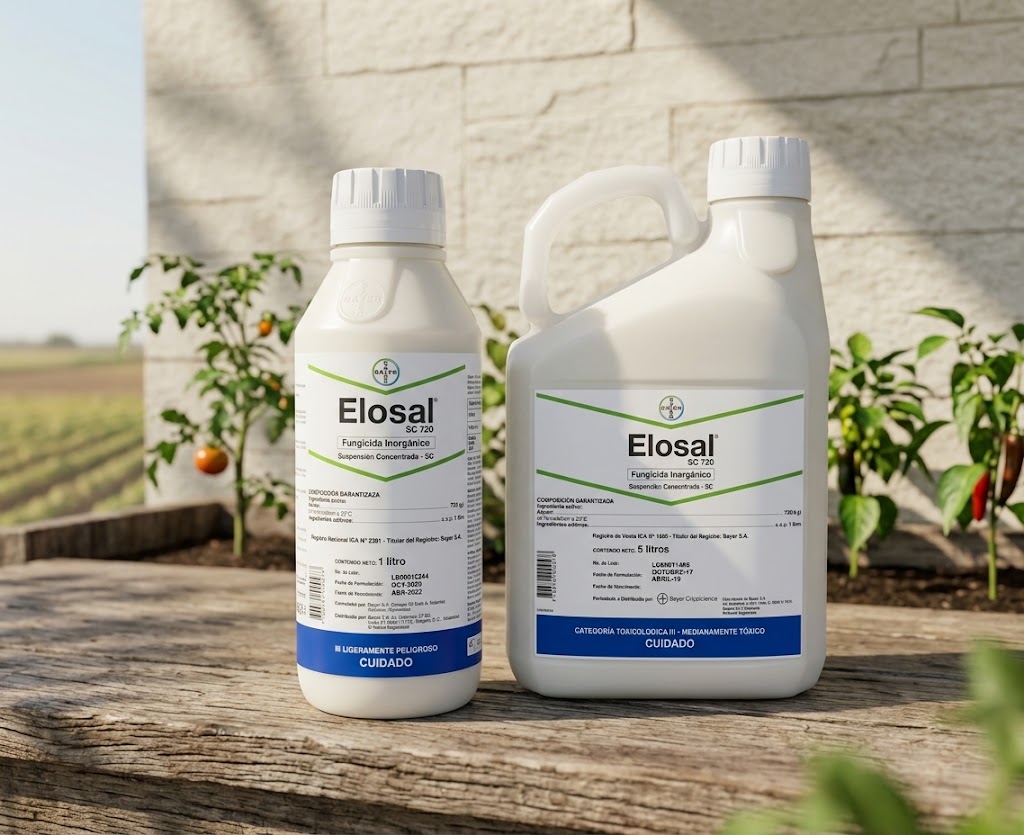 Fungicida-Acaricida Elosal Azufre 720 SC x 1 Litro- 5 Litros Bayer  - Agrosamario 1