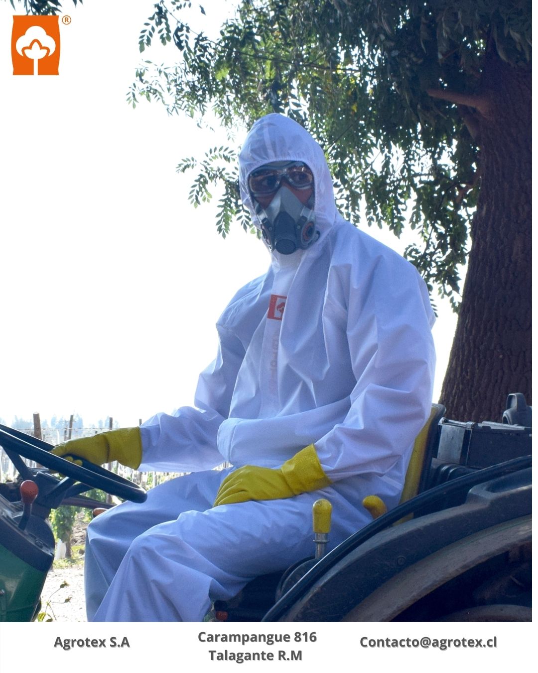 Protección real y certificada en la aplicación de plaguicidas: Buzo Quimitex Pro BAV C2