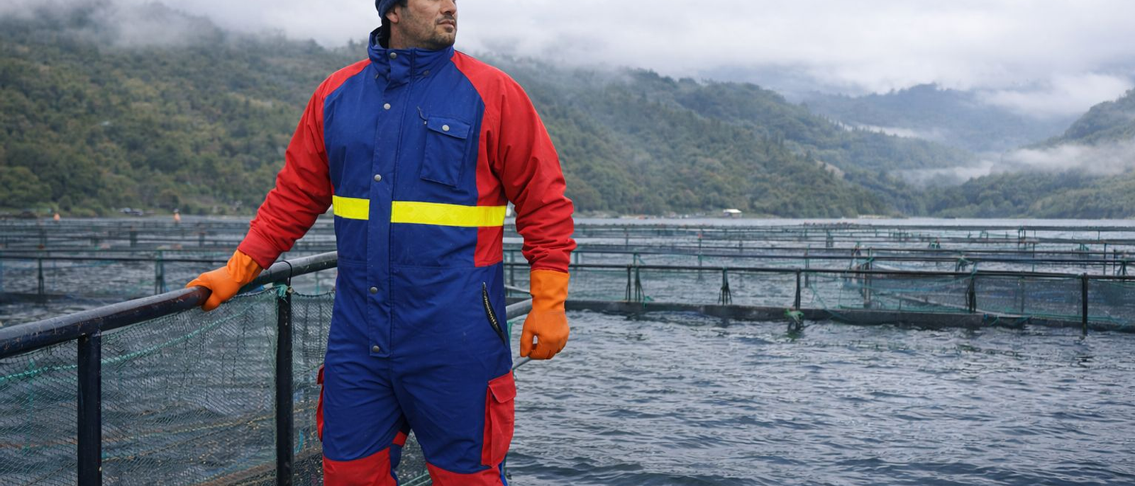 Buzo ConCon Aquatex de Agrotex: solución técnica para trabajo en exterior en la industria salmonera