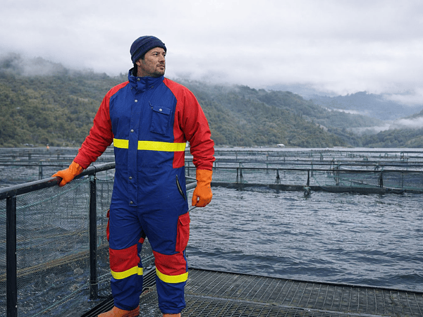 Buzo ConCon Aquatex de Agrotex: solución técnica para trabajo en exterior en la industria salmonera