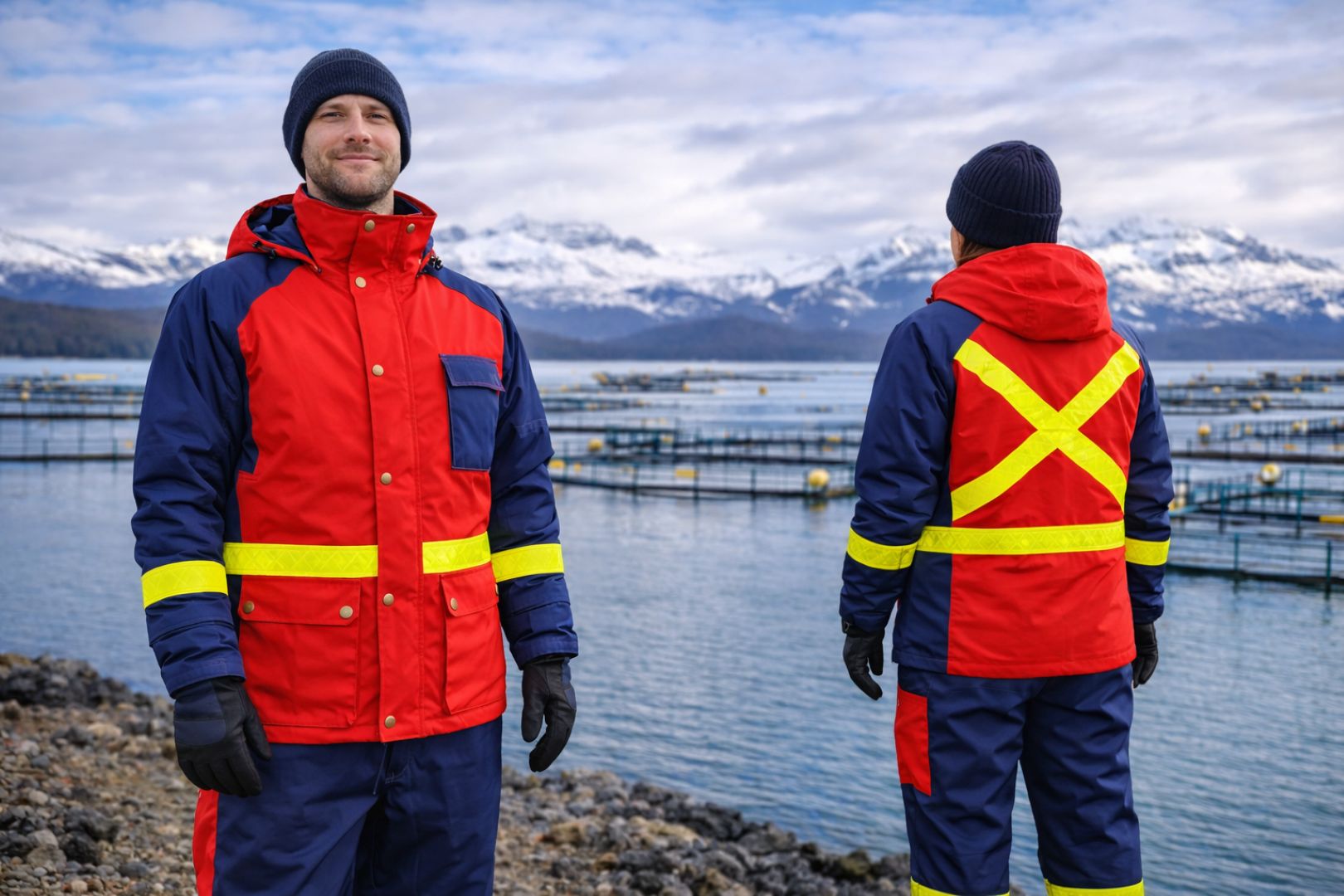 Chaqueta Impermeable ConCon de Agrotex: protección térmica, impermeabilidad y alta visibilidad para trabajos en climas extremos