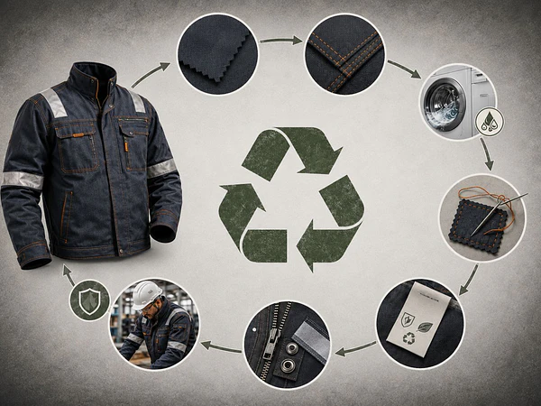 Diseño circular en ropa de trabajo: la sostenibilidad comienza antes de confeccionar