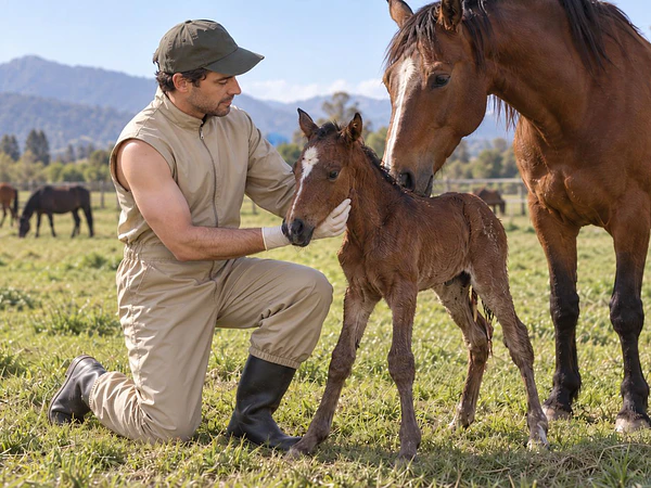 Overol Veterinario Agrotex: una prenda diseñada para el trabajo con animales mayores