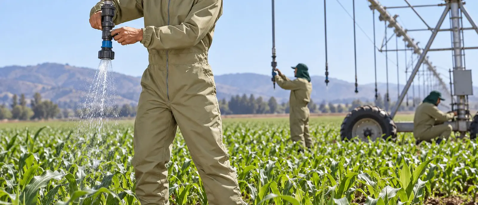 Primavera en el campo: un overol agrícola preparado para una temporada de intensa actividad