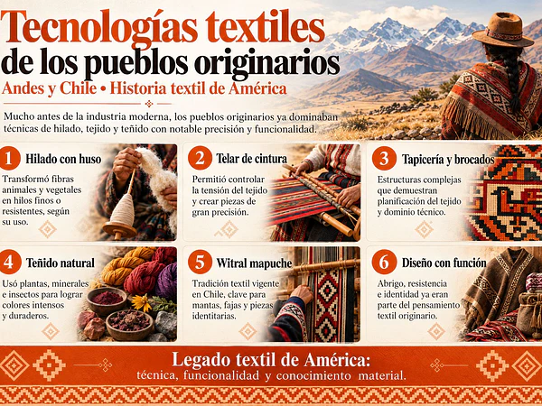 El conocimiento textil y la tecnología andina y chilena que anticipó la innovación en textiles