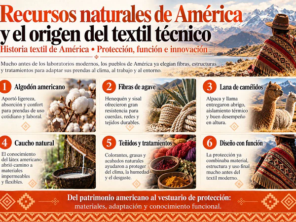 Antes de los textiles técnicos: cómo América aprendió a protegerse con sus fibras naturales