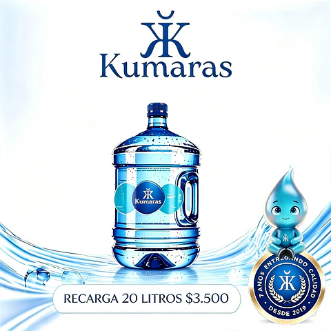 Recarga 20 Litros Agua Purificada