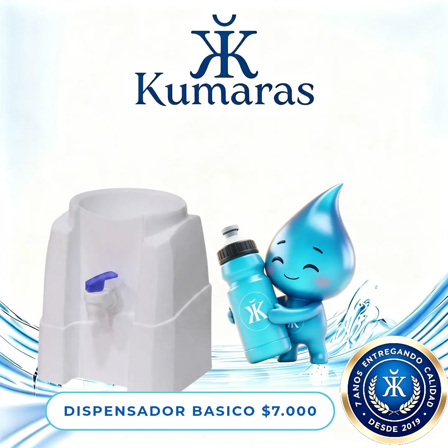 Dispensador básico sobre mesa 1