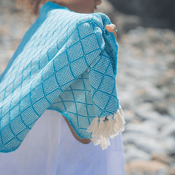 Écharpe/Cachecol em algodão Azulejo