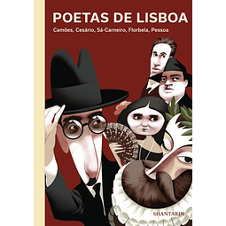 Livro Poetas de Lisboa - Camões,  Cesário, Sá-Carneiro,  Florbela, Pessoa