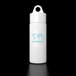 Botella Join The Pipe re utilizable de material bio plástico. Modelo Atlantis
