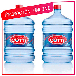 Promoción Pack Recarga 2 Botellones Retornables Ahora $6.290 Antes $7.380 - Sólo Santiago