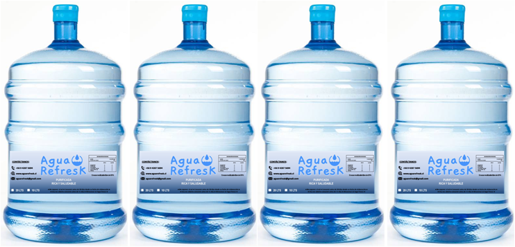 Recarga bidones de agua purificada de 20 litros a domicilio