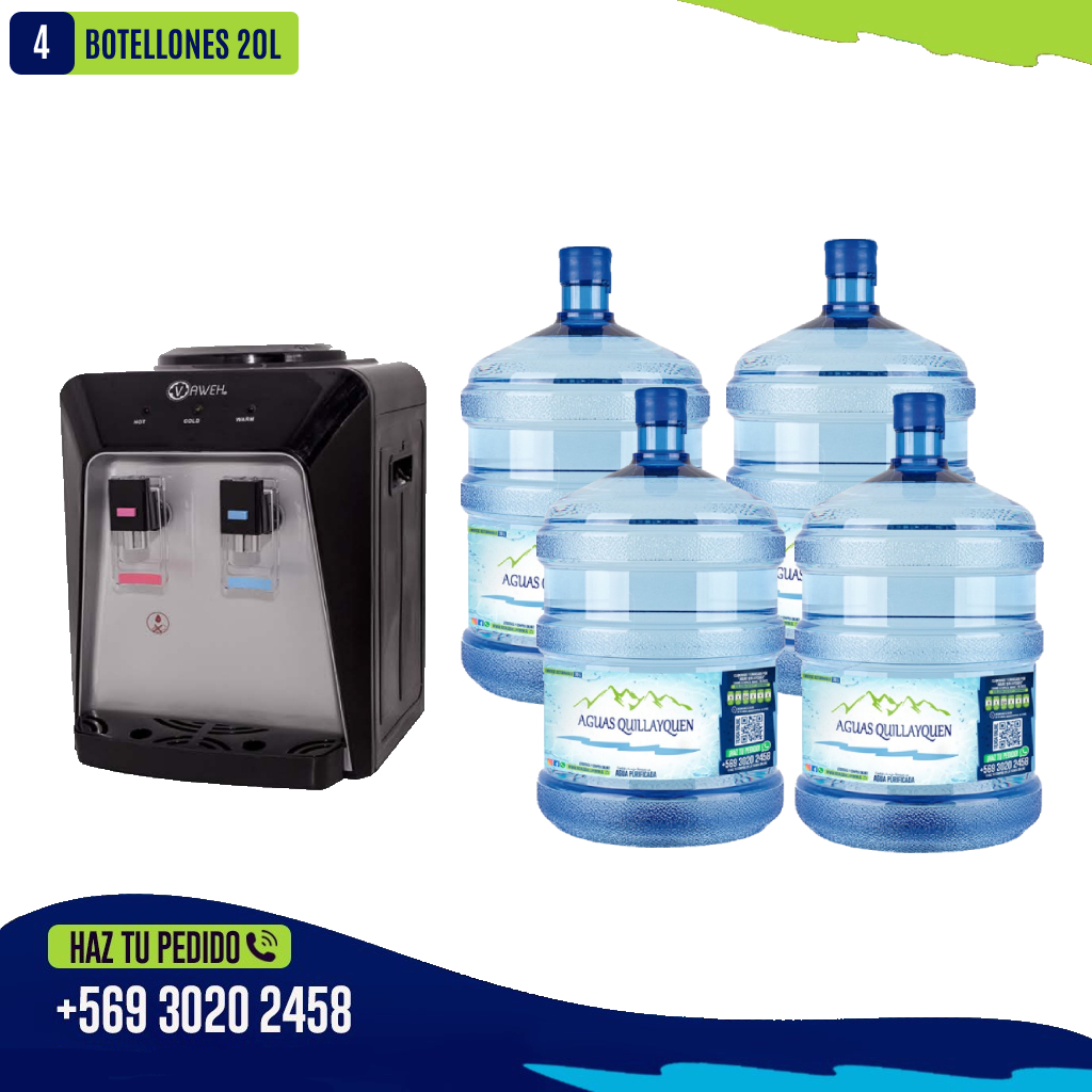 Dispensador Sobremesa Ventilador Frio-Caliente Negro