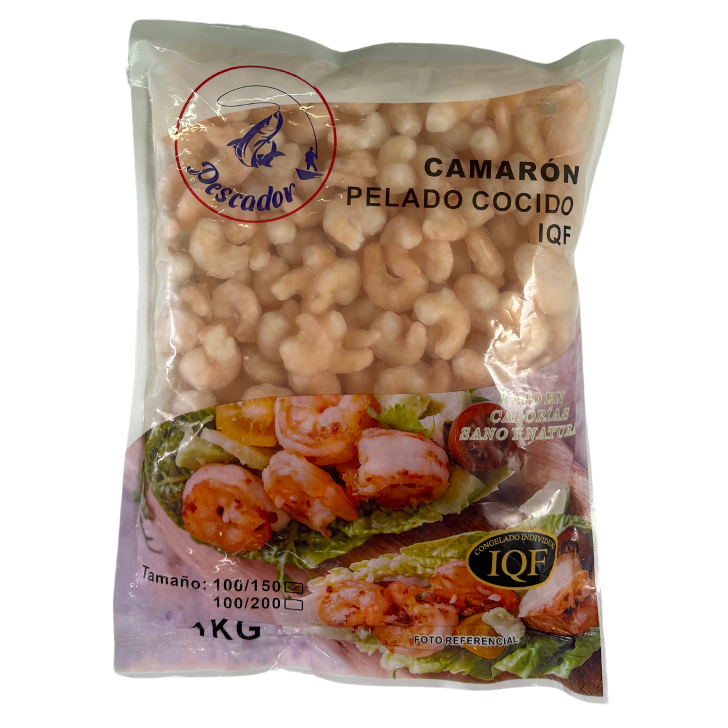 Camarón asiático pelado cocido con venas 1 kilo - 100/150 CAJA 10 KILOS  2