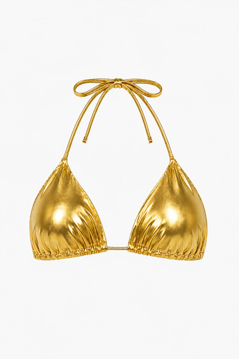 Peto Dorado Triángulo De Tiras De Amarre