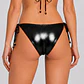 Calzón Bikini Metalizado Negro Ajustable - Miniatura 3