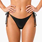 Calzón Bikini Metalizado Negro Ajustable - Miniatura 2