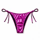 Calzón Bikini Brasilero Metalizado Magenta Ajustable - Miniatura 1