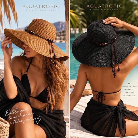 Sombrero de Playa Capri – Ala Ancha