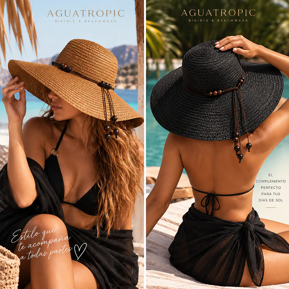 Sombrero de Playa Capri – Ala Ancha 1