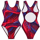 Traje de Baño Deportivo Riviera Rojo – Natación Mujer - Miniatura 4