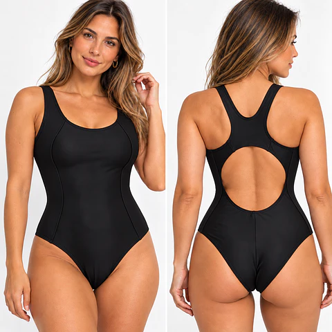 Traje de Baño Deportivo Sprint Negro