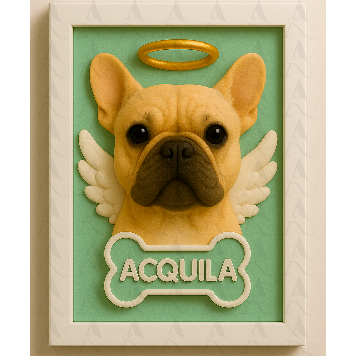 Cuadro Mascota Efecto 3D - Bulldog Francés 16