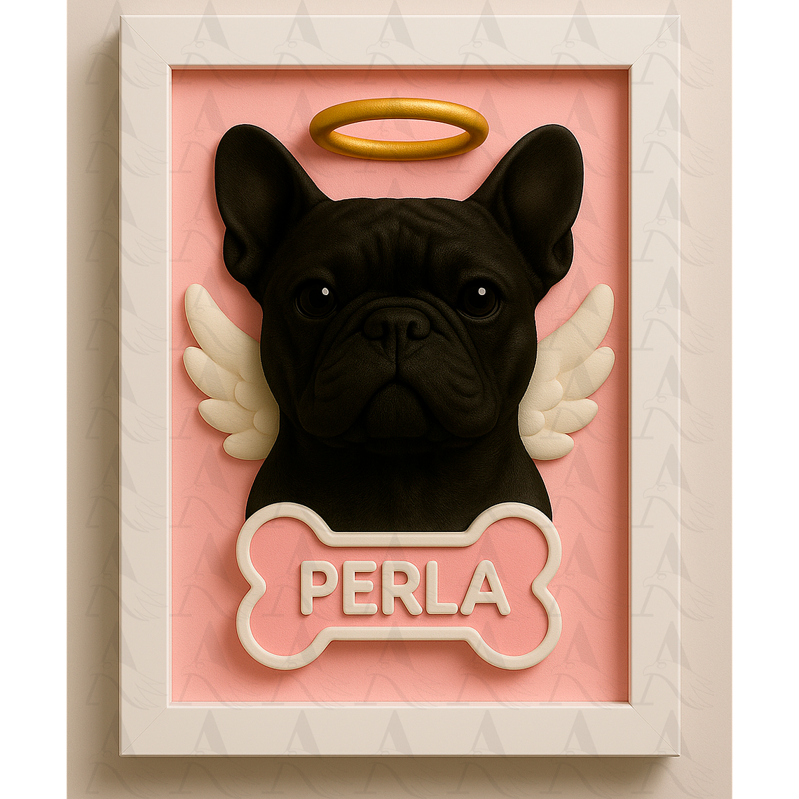 Cuadro Mascota Efecto 3D - Bulldog Francés 5