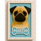 Cuadro Mascota Efecto 3D - Pug - Miniatura 3