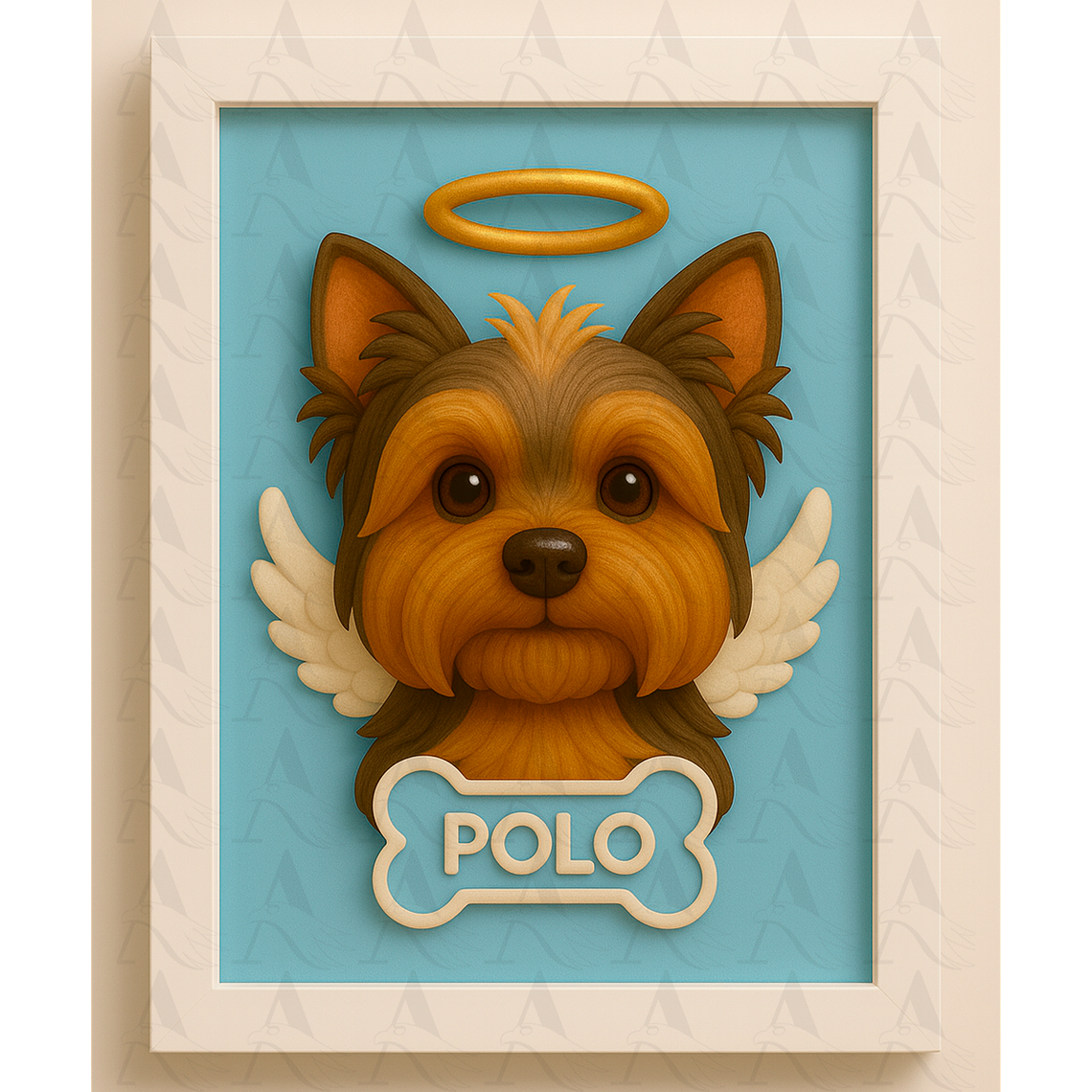 Cuadro Mascota Efecto 3D - Yorkshire Terrier 6