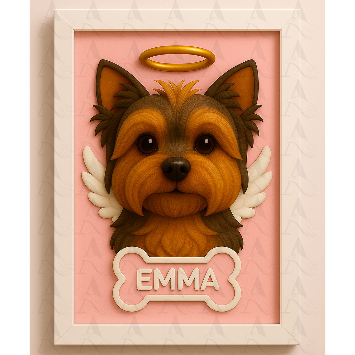 Cuadro Mascota Efecto 3D - Yorkshire Terrier 5