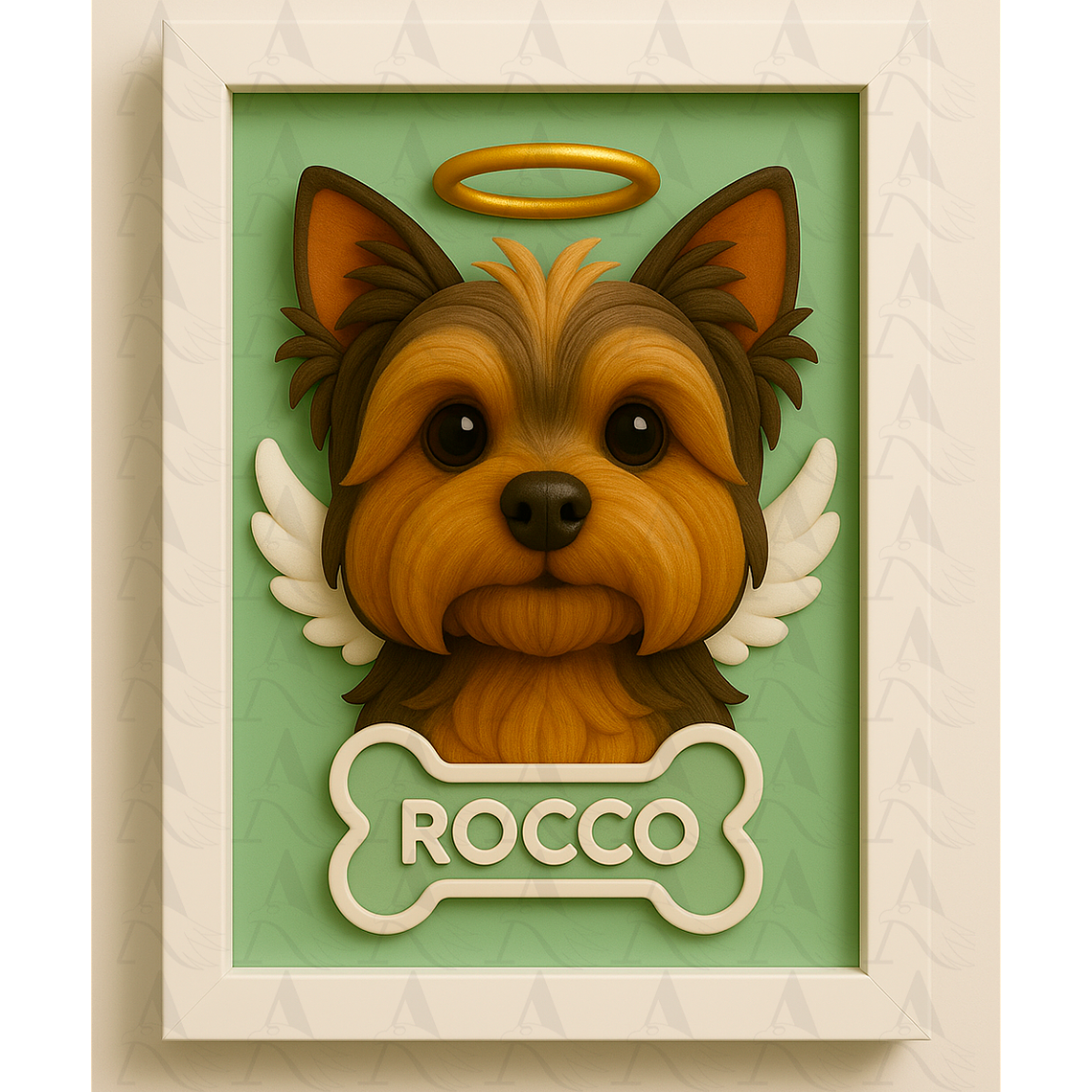 Cuadro Mascota Efecto 3D - Yorkshire Terrier 4