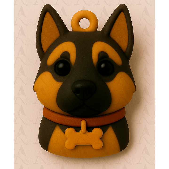 Llavero Mascota - Pastor Alemán 1