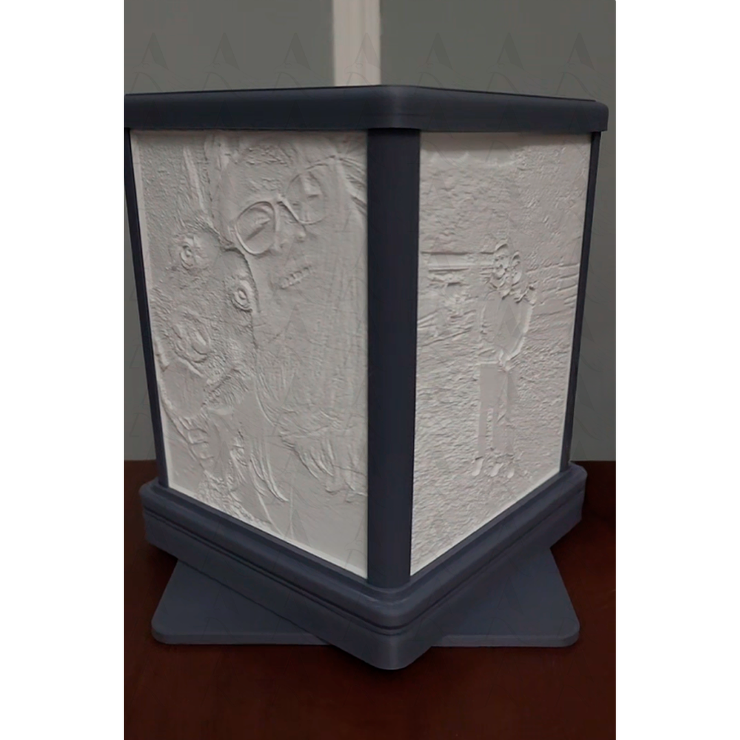 Lámpara con Litofanías Rectangular 2